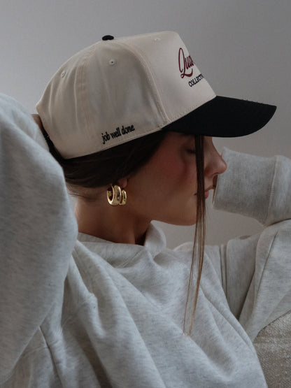 BLACK/MAROON CLASSIC LOGO HAT