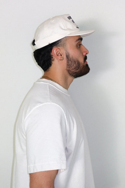 CREAM UNSTRUCTURED HAT